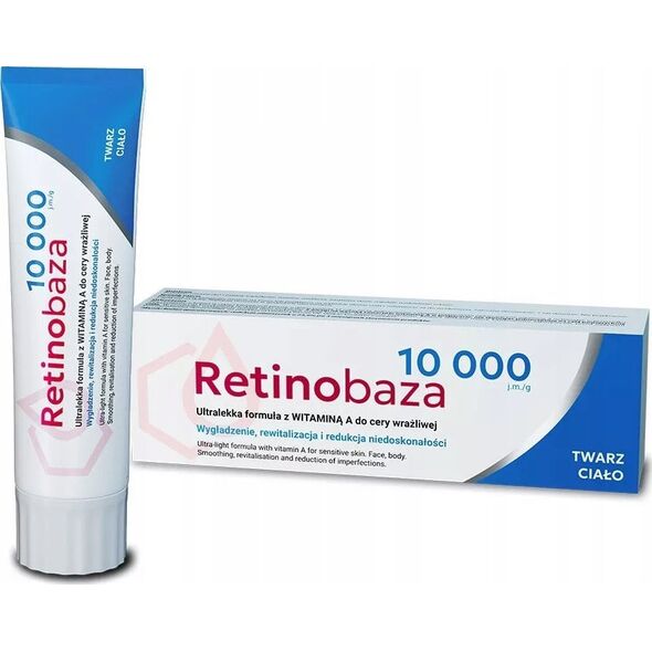 Retinobaza Retinobaza 10000 ultralekka formuła z witaminą A do cery wrażliwej 30g