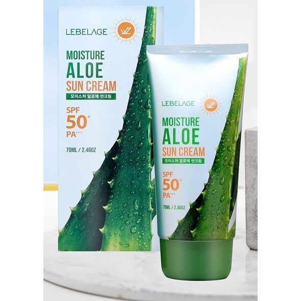 Lebelage Krem do twarzy spf 50+ moisture aloe sun