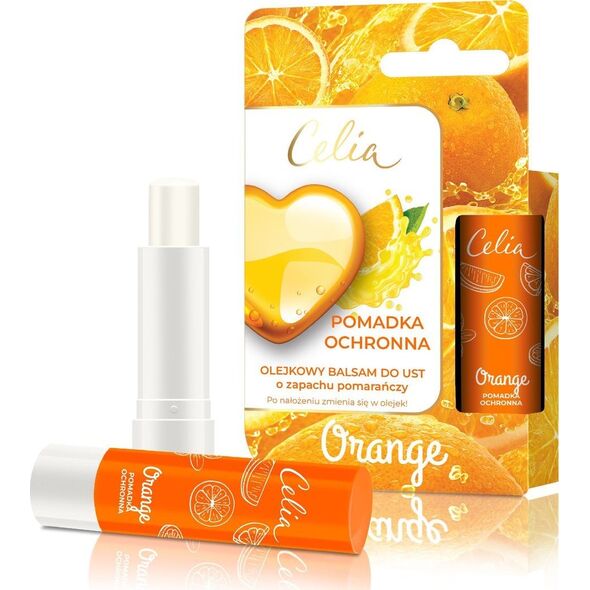Celia Olejkowy Balsam do ust-orange 4g