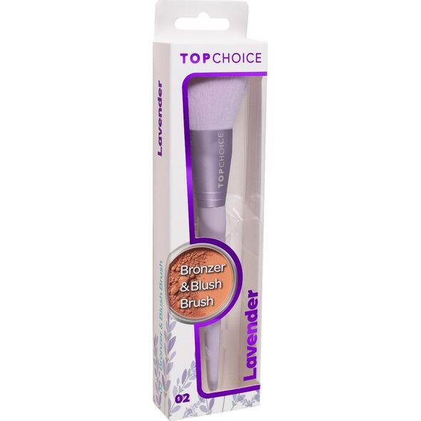 Top Choice Pędzel do różu i bronzera lavender 02