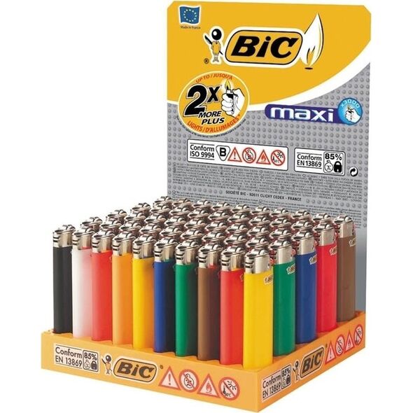 Bic Zapalniczka j26 1op.-50szt Mix wzorów i kolorów
