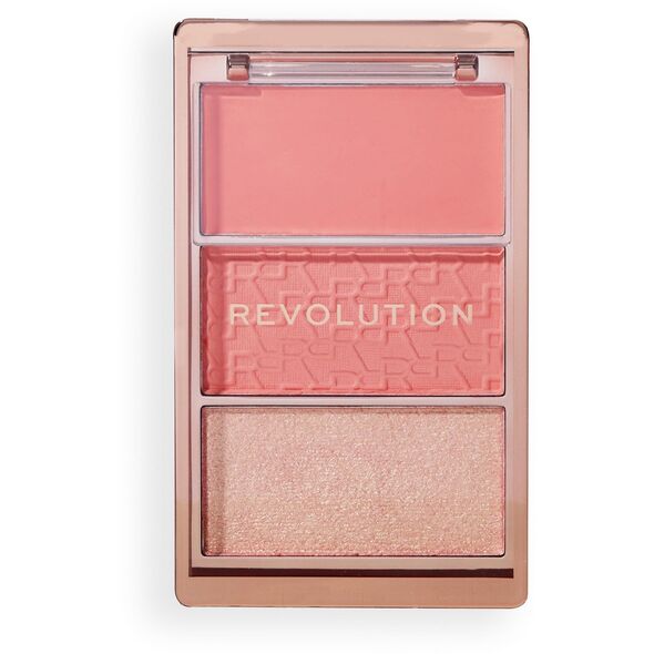 REVOLUTION Paleta różów do policzków Icon Palette Authentic Peach