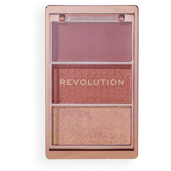 REVOLUTION Paleta różów do policzków Icon Aura Points Rose