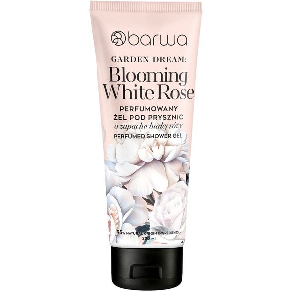 BARWA Garden Dream Blooming White Rose Perfumowany żel pod prysznic - Biała róża 200 ml