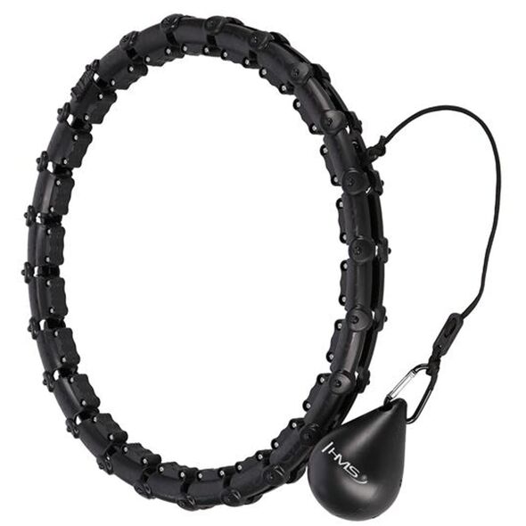 ZESTAW HULA HOP HHW02 BLACK Z WYPUSTKAMI I OBCIĄŻNIKIEM HMS + PAS BR163 RED