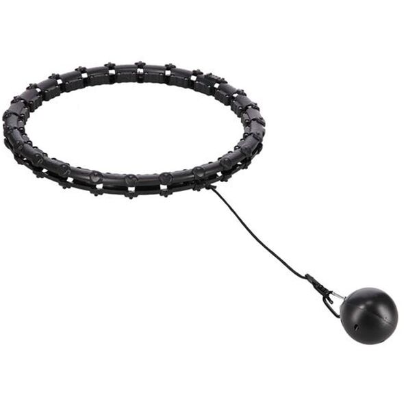 ZESTAW HULA HOP HHW02 BLACK Z WYPUSTKAMI I OBCIĄŻNIKIEM HMS + PAS BR163 RED