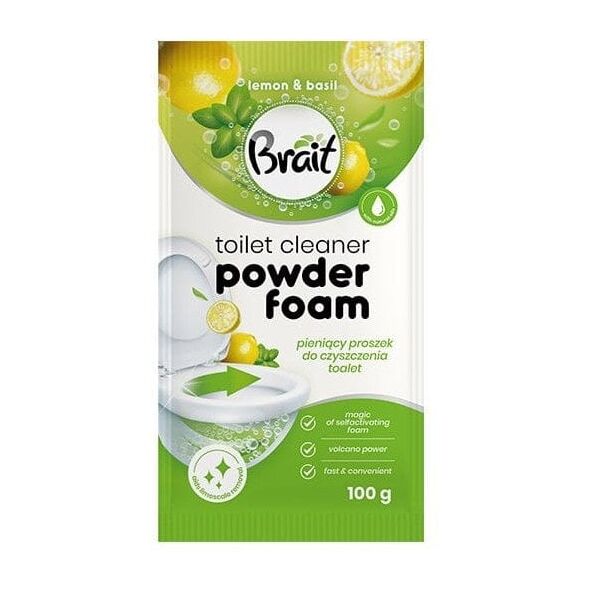 BRAIT Wulkan Pieniący proszek do czyszczenia toalet Lemon & Basil 100 g