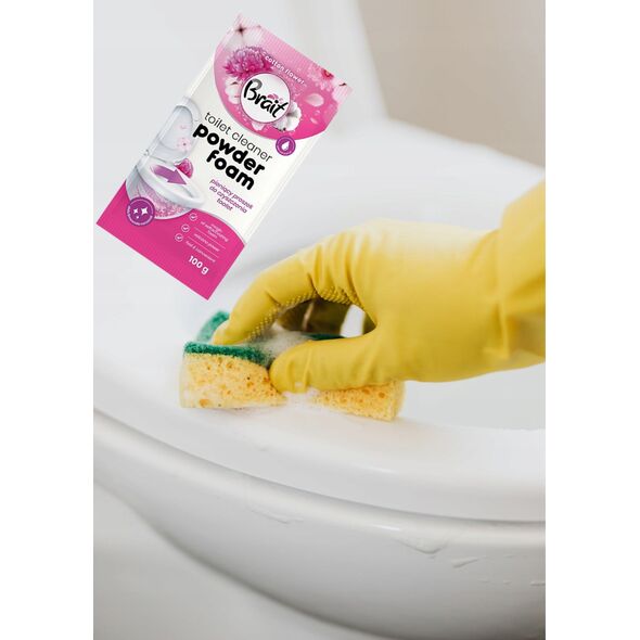 BRAIT Wulkan Pieniący proszek do czyszczenia toalet Cotton Flower 100 g