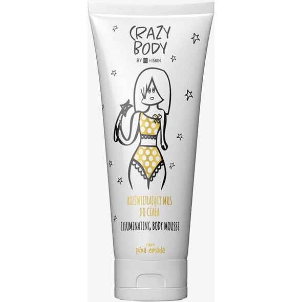 HISKIN Crazy Body Mus rozświetlający do ciała - PINA COLADA 250 ml