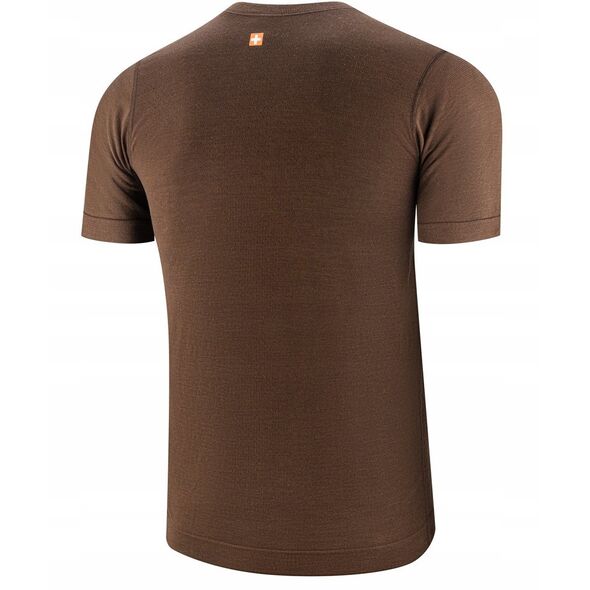 Ανδρικό μπλουζάκι με κοντό μανίκι SS1265M OUTDOOR WOOL PRO καφέ S - GÓRY 11