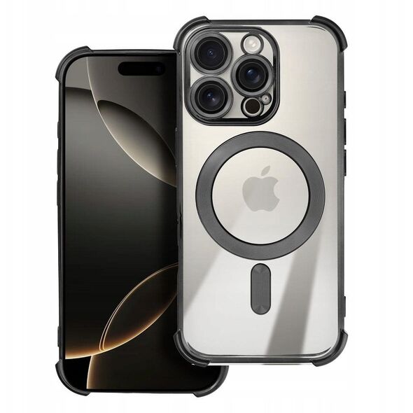 Θήκη ANTISHOCK ELECTRO για IPHONE 16 συμβατή με MagSafe μαύρη