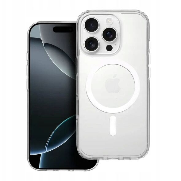 Μη κιτρινίζουσα θήκη Clear Elite Mag Cover συμβατή με MagSafe και κουμπί ελέγχου κάμερας, ταιριάζει στο IPHONE 16 PRO διαφανής
