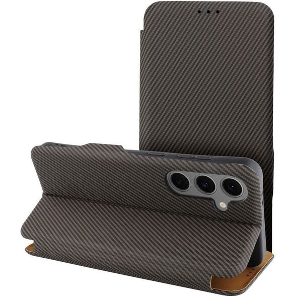 Θήκη FOLIO Side Magnet συμβατή με S-PEN για SAMSUNG S24 ULTRA καφέ