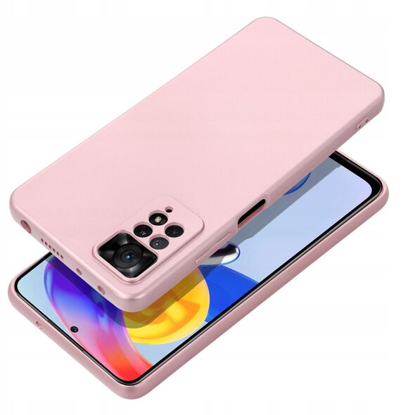 Θήκη METALLIC για XIAOMI Redmi NOTE 14 Pro Plus 5G ροζ