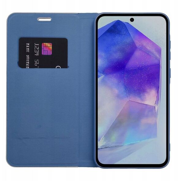 Θήκη LUNA Book Carbon για το XIAOMI Redmi Note 14 5G μπλε