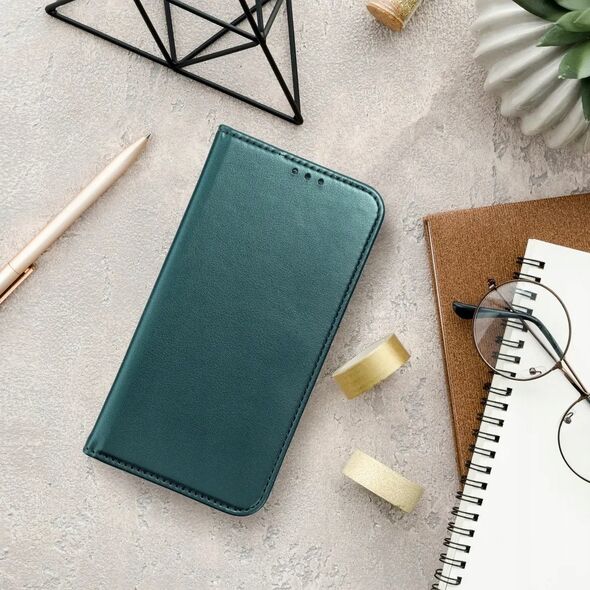 Θήκη SMART MAGNETO για MOTOROLA G05 / G15 σκούρο πράσινο