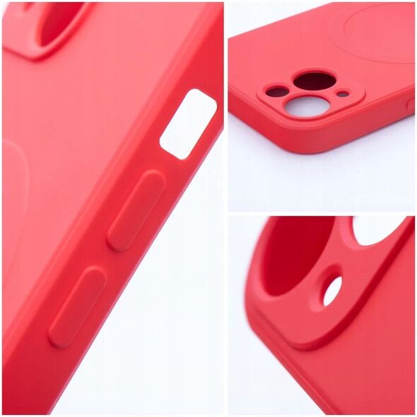 Θήκη SILICONE MAG COVER συμβατή με MagSafe για SAMSUNG A55 κόκκινο