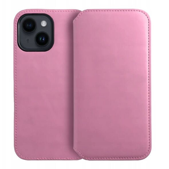 Θήκη DUAL POCKET Book για XIAOMI Redmi Note 14 5G ανοιχτό ροζ