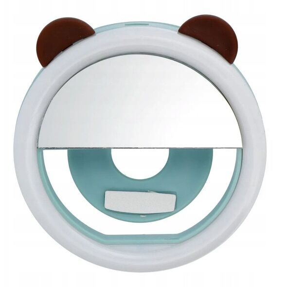 Φωτιστικό LED Ring για selfie στο τηλέφωνο RK12 μπλε αρκουδάκι