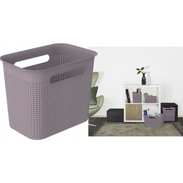 Καλάθι για άπλυτα Brisen 7L μωβ