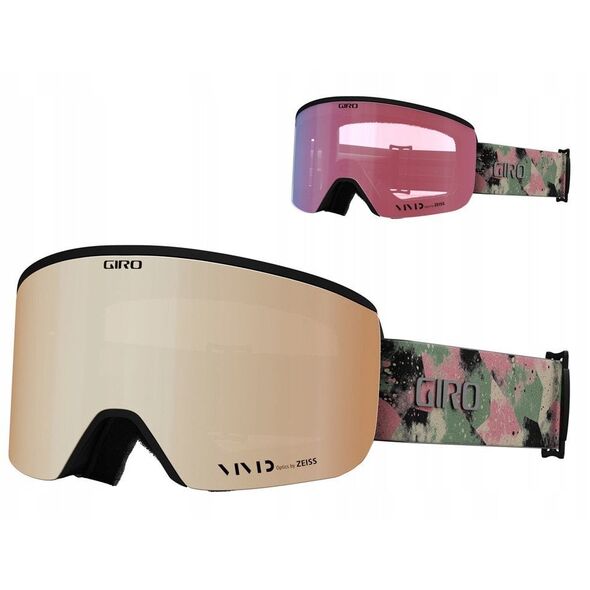 Χειμερινά γυαλιά GIRO AXIS GREEN MARBLE (Έγχρωμος καθρέφτης VIVID-Carl Zeiss VIVID PETROL 19-42% S2 + Έγχρωμος καθρέφτης VIVID-Carl Zeiss INFRARED 58% S1) (ΝΕΟ 2024/2025)