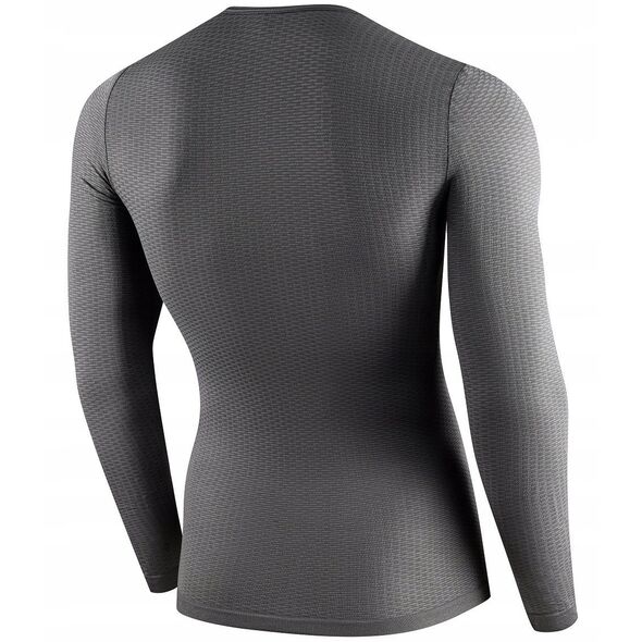 LS1085U Βασικό στρώμα με μακρύ μανίκι unisex γκρι M