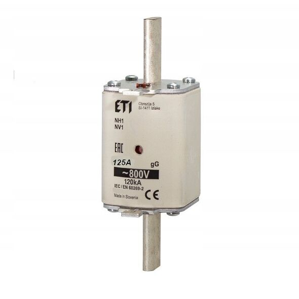 Ασφάλεια NH1 125A GG 800V kombi Eti Polam 004184489 καθυστερημένη
