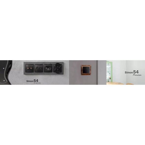 Διακόπτης σκάλας Kontakt-Simon Simon 54 DW6AL.01/X/41 με LED φωτισμό χωρίς εικονόγραμμα, μονάδα 16AX 250V~ βιδωτοί ακροδέκτες κρεμ