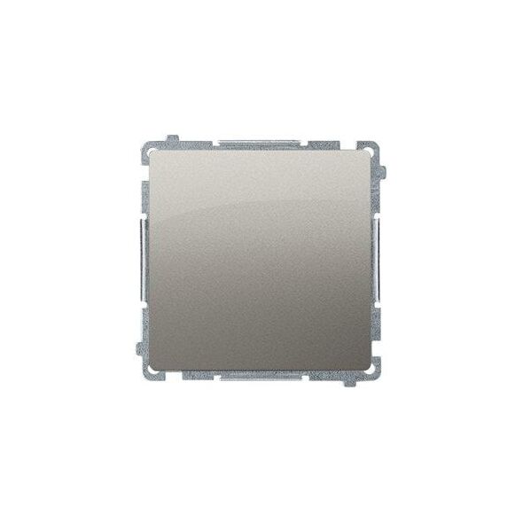 Διακόπτης σκάλας Kontakt-Simon Simon Basic BMW6A.01/X/29 χωρίς εικονογράφημα, μονάδα 16AX 250V~ βιδωτοί ακροδέκτες σατινέ