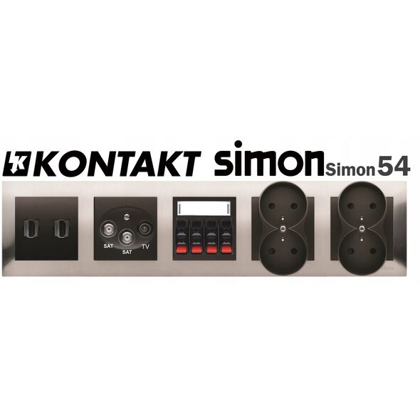 Ομαδικός ελεγκτής ρολών Kontakt-Simon 54 DEZ1G.01/49 για ενσύρματο έλεγχο DEZ1L.01/.. μαύρο