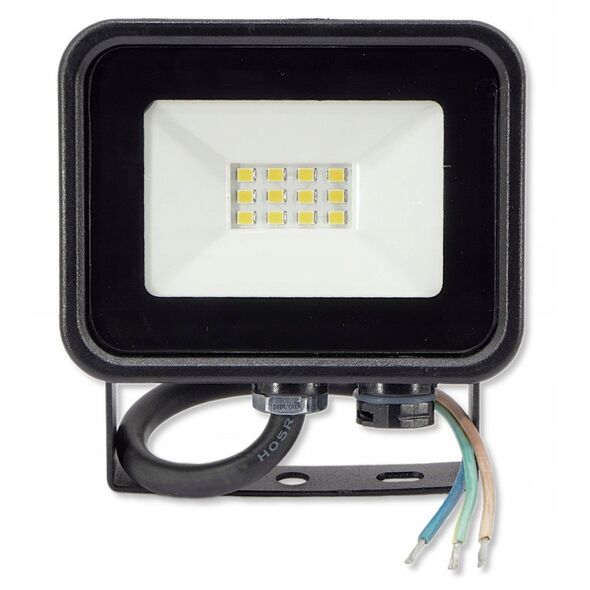 Προβολέας Zamel Solis LNS10000002 10W 230V IP65 ουδέτερο λευκό NAS-10WN μαύρο