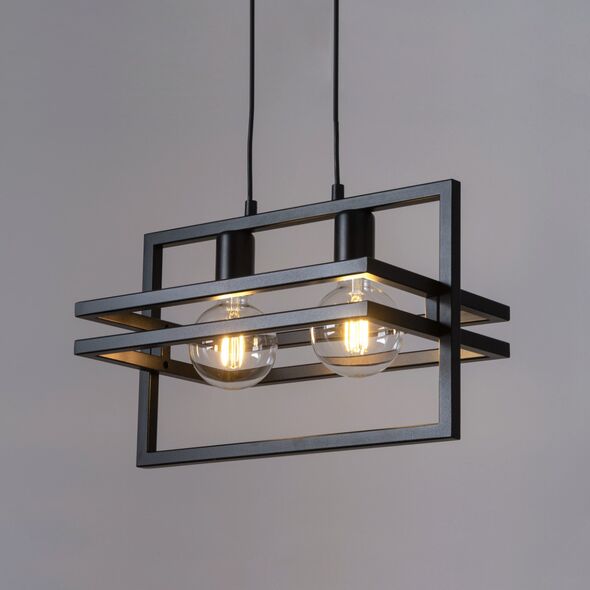 Sigma Merci 32391 lampa wisząca zwis 2x60W E27 czarna