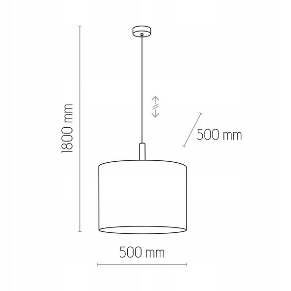 Φωτιστικό κρεμαστό Deva 6107 της TKKRYWULT 1x15W E27 μαύρο/ξύλινο