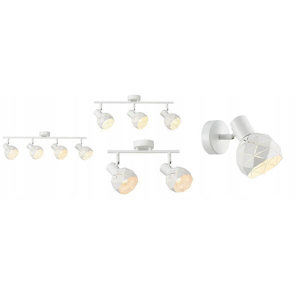 Italux Harley SPL-3480-4-W ράγα οροφής φωτιστικό σποτ 4x40W E14 λευκό