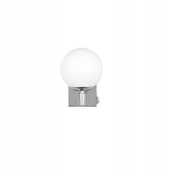 Trio Kula 284270106 απλίκα τοίχου 1x10W E14 IP44 λευκό/χρώμιο