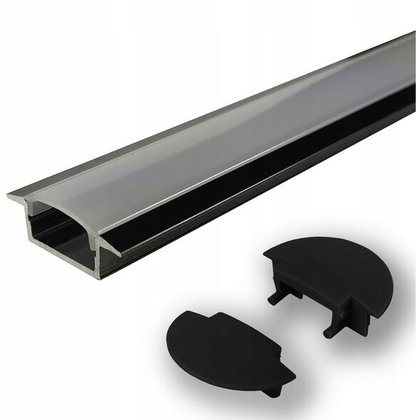 LVT Masterled 0454 προφίλ LED 2m μαύρο