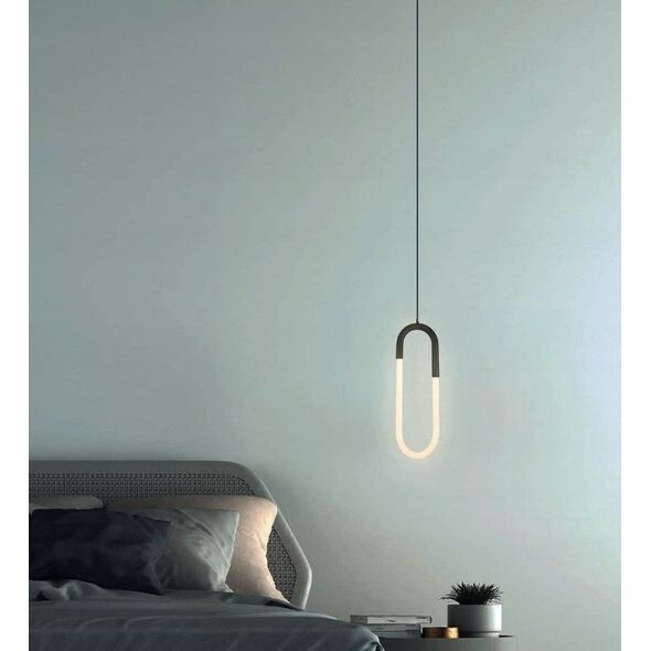 Azzardo Nexus AZ5739 κρεμαστό φωτιστικό 1x9W LED 3000K 720 lm μαύρο/λευκό