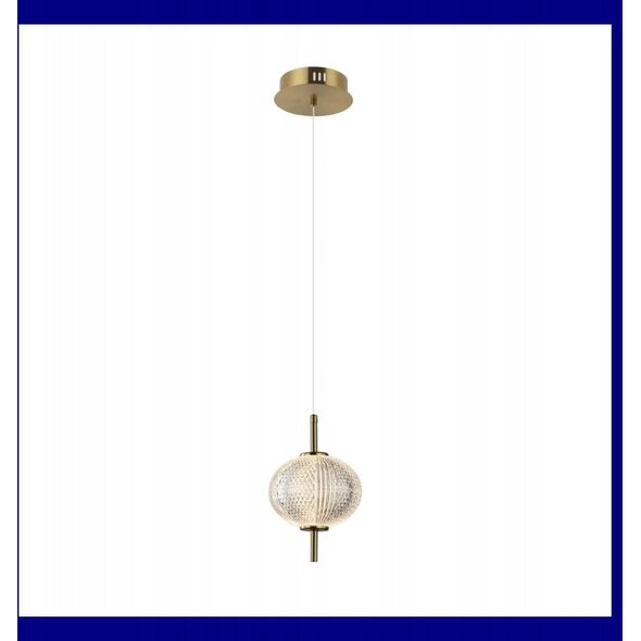 Italux Lazie PND-29038-1-GD κρεμαστό φωτιστικό 1x5W LED 3000K 500 lm ορείχαλκος/αντικέ μπρονζέ