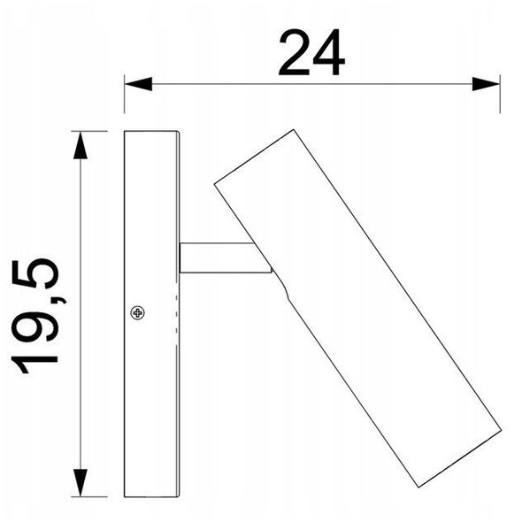 Luminex Axion 265 απλίκα τοίχου 1x8W GU10 χρυσό