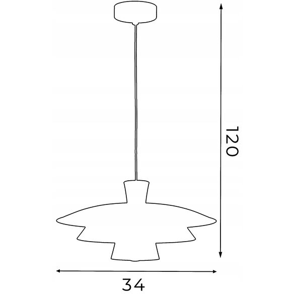 Φωτιστικό κρεμαστό Luminex Plato 3170 1x15W E27 χρυσό