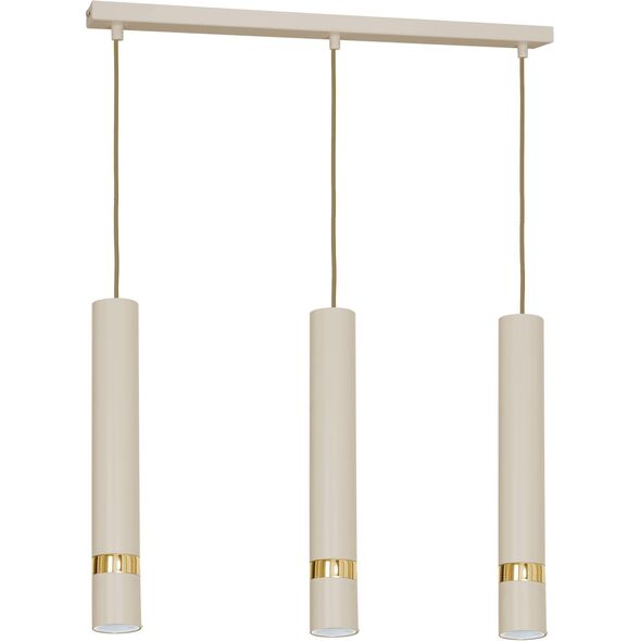 Luminex Ρένο 9516 κρεμαστό φωτιστικό 3x8W GU10 μπεζ/χρυσό
