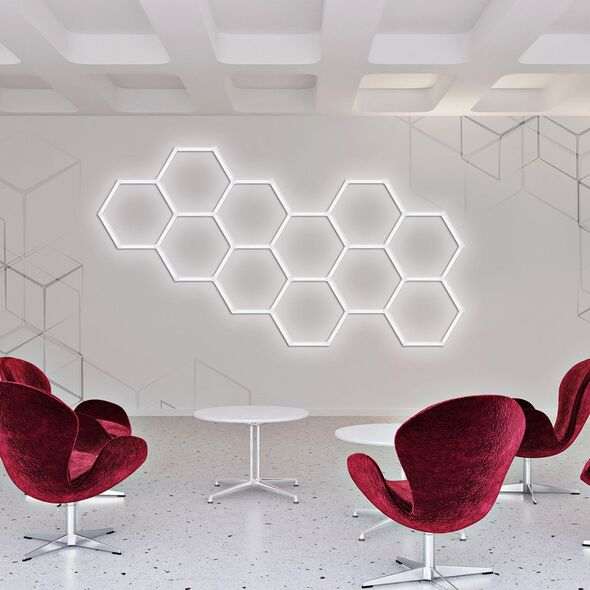 Light Prestige Γεωμετρικό LP-0109/5C 4K πλαφονιέρα 5x160W LED 4000K 18400 lm λευκό