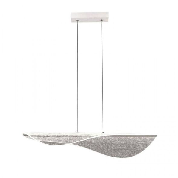 Φωτιστικό κρεμαστό Maxlight Mantra Bianca 7766 1x40W LED 3000K 2450 lm λευκό/διαφανές