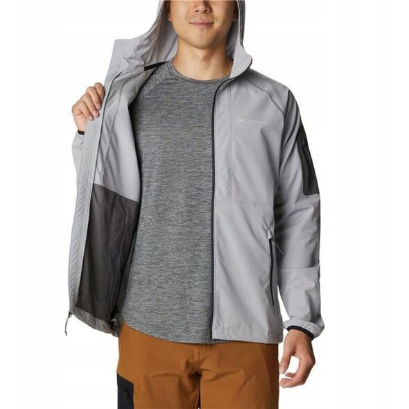 Μπουφάν Softshell με Κουκούλα Columbia Tall Heights 1975591039 γκρι XL