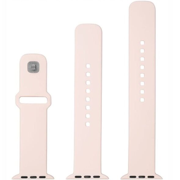 Σιλικόνη λουράκι smartwatch Fixed, Apple Watch 42 / 44 / 45 mm, ροζ
