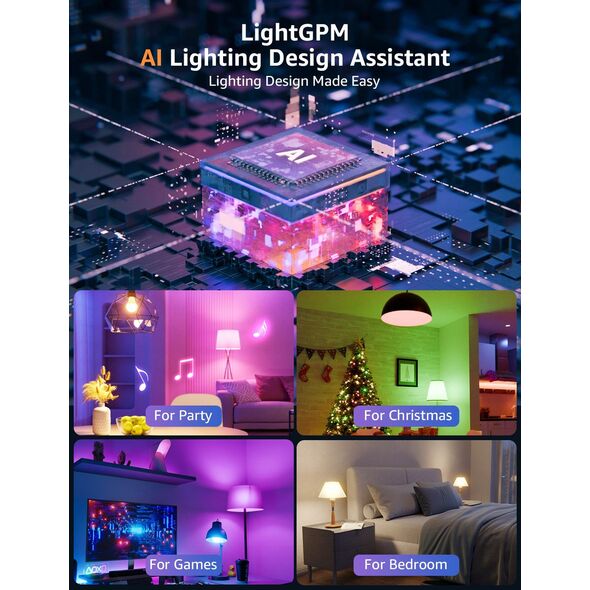 Lepro B1 AI Smart Bulb E27 - έξυπνες λάμπες E27 (2 τεμ)