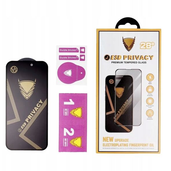 OG Premium Privacy Glass Σκληρυμένο Γυαλί - για Samsung Galaxy S25 Ultra μαύρο