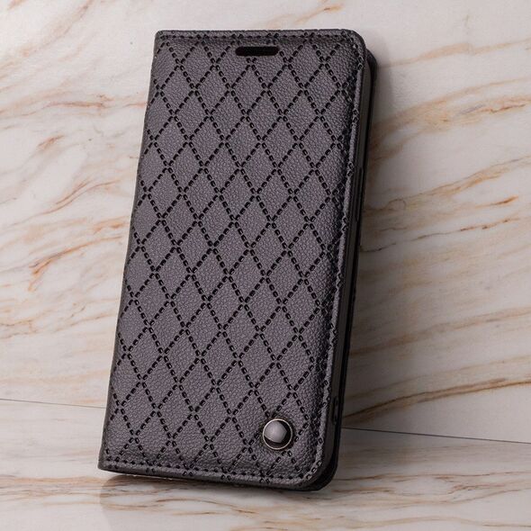 Θήκη Smart Caro για Xiaomi Redmi Note 13 Pro 4G / Poco M6 Pro / Note 14s 4G μαύρο