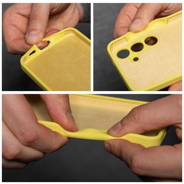 Θήκη SILICONE 2mm για SAMSUNG A36 5G κίτρινο