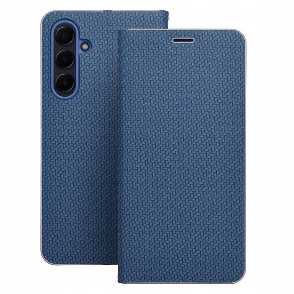 Θήκη LUNA Book Carbon για SAMSUNG A56 5G μπλε